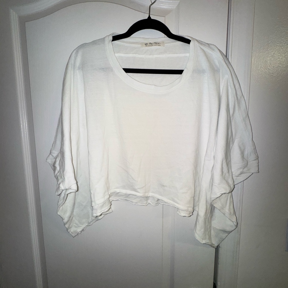 We The Free White CC Crop Top